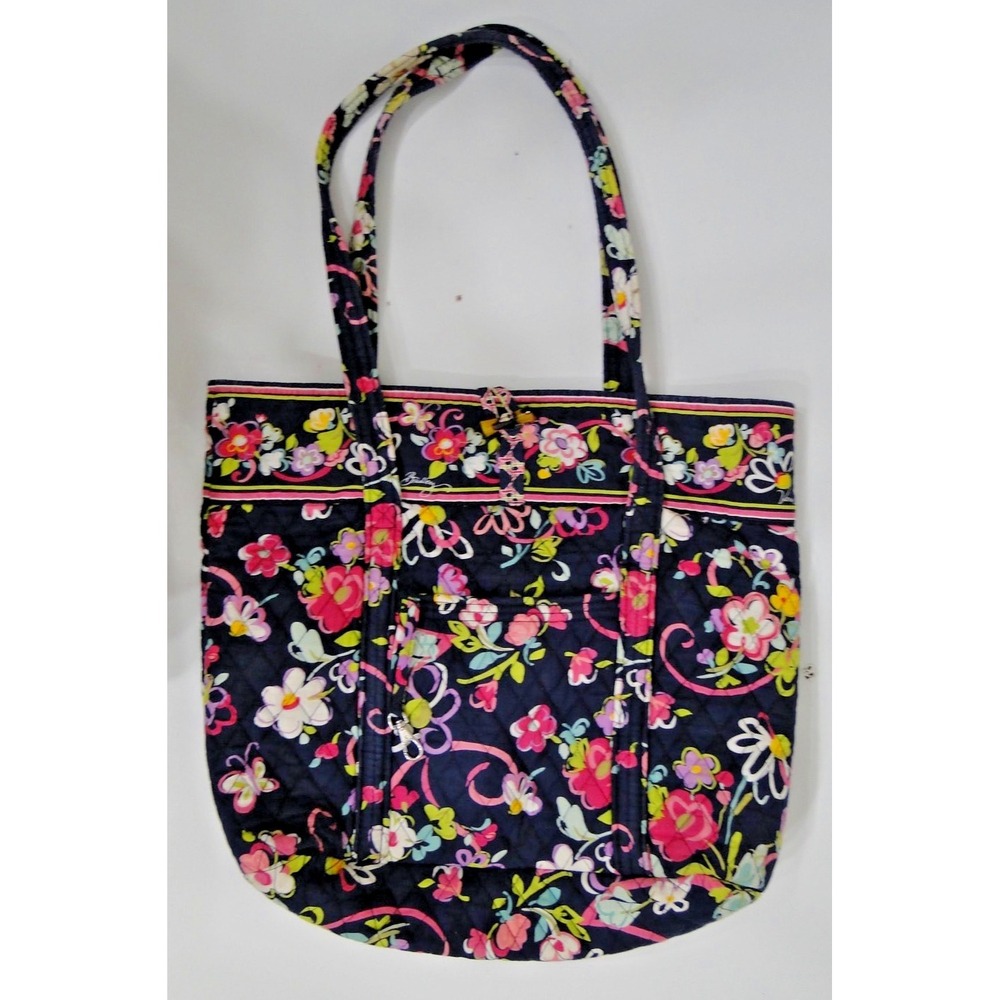 VERA BRADLEY CAROLINA RIBBONS PINK AND BLUEโ TOTE BAG